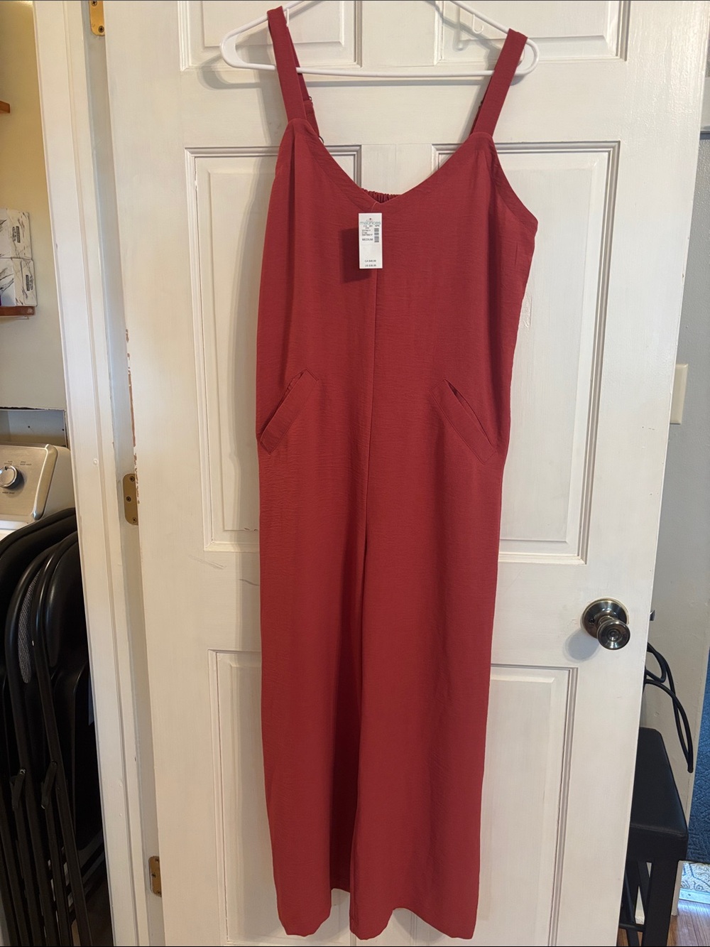 Maurices Terracotta Wide-Leg Jumpsuit with Pockets